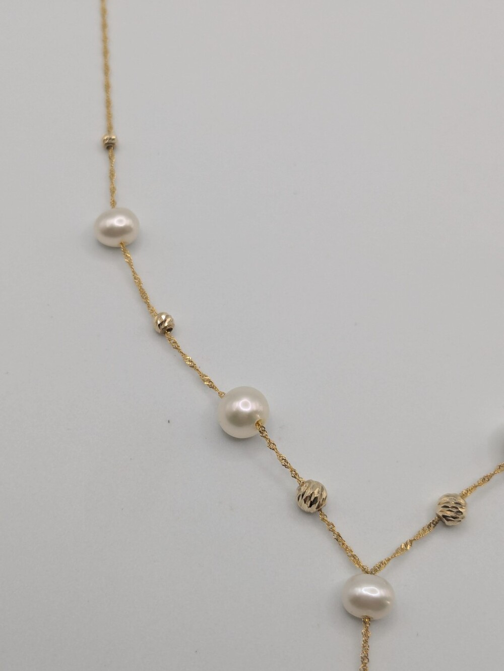 Effy 14k Yellow Gold White Pearl Lariat Drop Necklace R. H Macy&Co Fine Jewelry - Picture 10 of 16